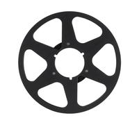 Taidda Bobine de Remplacement en Métal de 10 Pouces avec 6 Trous pour la Résistance à la Flexion, Excellente qualité Sonore pour les Lecteurs de Cassettes, Matériau en Alliage D'aluminium (BLACK)