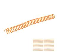 Taidda Bobines de Reliure en Spirale en Plastique 3/4 Pouces, Spirales de Reliure Durables pour étudiants de Bureau, Paquet de 20 Pièces (ORANGE)