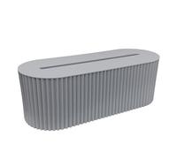 Taidda Boîte de Câbles Innovante, Correcteur de Gestion des Fils, pour Une Organisation Soignée du Bureau, avec Support de Cordon, pour Usage Domestique et au Bureau, Matière Plastique (Blue)