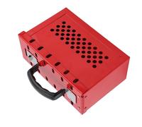 Taidda Boîte de Consignation, Ensemble de Verrous de sécurité Portables, Boîte de Consignation de Groupe Renforcée et Durable pour Usage Industriel, Matériau en Nylon et en Acier