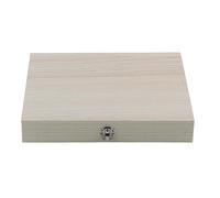 Taidda Boîte en Bois de Support de Lame de Microscope, Rangement de Verrouillage Exquis et Stable pour Lames Préparées en Verre de Laboratoire, étui de 100 pour Fournitures de Laboratoire