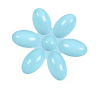 Taidda Bol de Nourriture pour Petits Chats et Chatons, Bol Anti-chute pour Animaux de Compagnie, Mangeoire à 6 Pétales pour Chiots avec un Design Adorable, Idéal pour que les Animaux Mangent et (BLUE)