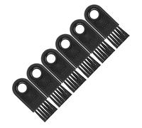 Taidda Brosse de Nettoyage pour Rasoir électrique, Brosse de Tondeuse Durable pour le Nettoyage Ménager, 6 Pièces, Manche en PP Noir, Cheveux en Nylon