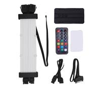 Taidda Câble d'alimentation ARGB, 120 Perles Lumineuses Douces Haute densité, 16,8 Millions de Couleurs, Festin Visuel Stéréoscopique 3D, avec Effet de Lumière Météore, (Contrôleur SK3 Noir)