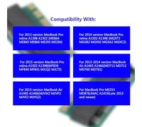 Taidda Carte Adaptateur de Conversion SSD pour Air/Pro, Carte D'interface Compacte pour Modèles 2013-2015, Installation Facile, Adaptée aux Voyageurs et aux Professionnels