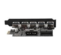 Taidda Carte D'extension PCI-E vers 5 Ports USB 3.0 19 Broches pour Un Transfert de Données à Grande Vitesse, Prend en Charge Plusieurs Appareils, pour des Performances Améliorées, Ajustement