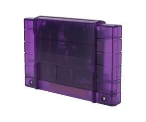 Taidda Cartouche de Jeu 3000 en 1 V1.0, Carte de Jeu Vidéo Polyvalente pour Console SFC, avec Carte Mémoire de 8 Go pour une Expérience de Illimitée (Violet translucide)