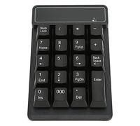 Taidda Clavier Numérique Ergonomique Fil à 19 Touches pour Une Saisie Facile des Données pour Une Utilisation au Bureau, Noir