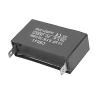 Taidda Condensateur CBB61 Coque en Plastique Compacte 10 UF 350 VAC pour Démarrage du Moteur de Ventilateur, 2 Broches pour une Connexion Pratique, Condensateur de Générateur AC pour Appareils