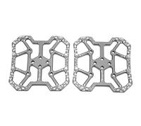 Taidda Convertisseur de Pédale Automatique pour Vélo Adaptateur de Plate-Forme en Alliage D'aluminium Durable pour Pédale de Verrouillage, 2 Paires pour Système de Vélo de Route et de Montagne (Ti