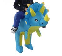 Taidda Costume de Dinosaure Gonflable à la Mode et Durable pour la Fête d'Halloween. Matériau : Tissu Polyester Imperméable 190T. (Milieu Enfants 120-140cm)