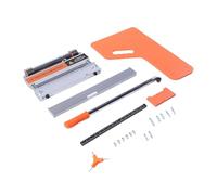 Taidda Coupeur de Sol stratifié de Largeur de Coupe de 13 Pouces, Coupeur Multi-angle de 13 Mm d'épaisseur, de Poignée Rétractable de Roues en Caoutchouc avec Rail en Aluminium à Double échelle,