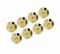 Taidda Coussin de Base Universel en Cuivre pour Amortisseur de Haut-Parleur, pour Protéger Le Disque Inférieur, Lot de 8 Tapis Isolants pour Support de Haut-Parleur (Gold)