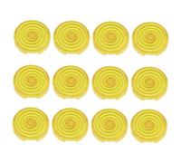 Taidda Couvercle de Bouton en ABS givré moulé par Injection de 20,2 Mm pour Commutateurs Kailh Cherry TTC Akko Glorious, 12 Protecteurs de Bouton D' pour Claviers D' (Yellow)