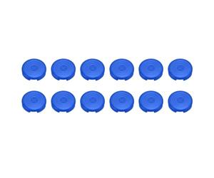 Taidda Couvercle de Bouton en ABS givré moulé par Injection de 20,2 Mm pour Commutateurs Kailh Cherry TTC Akko Glorious, 12 Protecteurs de Bouton D' pour Claviers D' (Blue)
