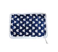 Taidda Couverture Confortable en Flanelle pour Animaux de Compagnie, Couverture Universelle Saisonnière Double Couche pour Chenil pour Chien et Chat, Protection des Meubles, Gris Bleu, Tailles S M L