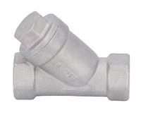 Taidda Crépine de Type Y Durable en Acier Inoxydable 304, Cartouche Amovible pour un Nettoyage Facile, Crépine de Filtre en Y DN10 de 3/8 Pouces pour Eau, Pétrole et Gaz, Adaptée aux Vannes de