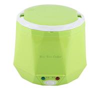 Taidda Cuiseur à Riz électrique Multifonctionnel Portable 24V, 140W, 1.6 L, pour Camion, Maison, Col Blanc, étudiant (GREEN)