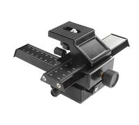 Taidda Curseur de Rail de Mise au Point Macro en Alliage D'aluminium et de Magnésium, Curseur de Prise de Vue en Gros Plan Précis pour Appareils Photo Professionnels 7,1x6,3x3,1 Pouces