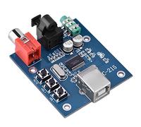 Taidda de Fin d'année Carte de décodeur, PCM2704 Portable DAC USB DAC vers S/PDIF Hi-FI Durable et léger Carte de décodeur de Carte Son de Sortie analogique 3,5 mm F/PC