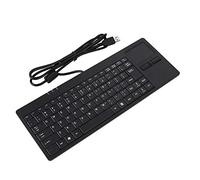 Taidda de Fin d'année Clavier Filaire, Clavier Filaire Mini-Fil USB intégré Touchpad HUB Port Clavier 82 Touches Clavier Ultra-Mince muet pour Ordinateur Portable/Bureau pour B