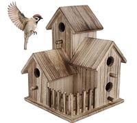 Taidda- de Fin d'année Maison d'oiseau en Bois, nichoir, décoration de Jardin Robuste pour Les Hirondelles d'oiseaux