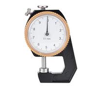 Taidda de Fin d'année Mesureur d'épaisseur, 0~10 mm Acier Cuir Épaisseur en Cuir Outil D'artisanat Tête Plate Testeur D'épaisseur Cadran De Mesure pour Mesurer Les Bijoux
