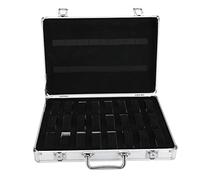 Taidda de Fin d'année Regardez la boîte de Rangement, Pratique Durable 24 grilles en Alliage d'aluminium Valise Montre affichez la boîte de Rangement Regardez Le Cas d'organisa
