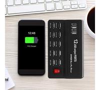 Taidda- de Fin d'année Répartiteur USB, Chargement USB 12 Ports USB Hub USB Chargeur USB Bande d'alimentation USB, pour Voyage PC Appareil Photo numérique European regulations