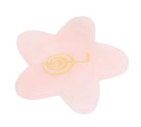 Taidda Décor en Pierre de Cristal, Sculpture de Pierres Précieuses Polies Sculptées à la Main, Cristal Rose en Forme d'étoile pour la Décoration de Bureau de Chambre, Idéal pour Cadeau de Bureau à