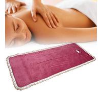 Taidda Drap de Table de Massage en Velours Corail de Haute qualité, Couvre-lit de beauté Doux pour la Peau, Bleu, pour SPA, 31,5 X 78,7 Pouces (Aubergine)