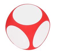 Taidda Enseigner L'écriture Vierge sur des Dés Réutilisables pour Les Jeux éducatifs et la Pratique des Mathématiques, pour la Maternelle aux Adultes 10 Cm EVA (Rouge)