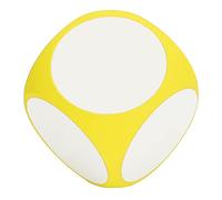 Taidda Enseigner L'écriture Vierge sur des Dés Réutilisables pour Les Jeux éducatifs et la Pratique des Mathématiques, pour la Maternelle aux Adultes 10 Cm EVA (Yellow)