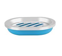 Taidda Ensemble D'accessoires de Salle de Bain avec Distributeur de Savon Durable, pour Comptoirs de Salle de Bain Organisés et Bien Rangés, 4 Pièces pour la Décoration de la Maison (Blue)