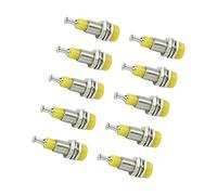 Taidda Ensemble de 10 Bornes de Liaison à Montage sur Panneau de Prise Jack Femelle Banane Nickelées, Borne de Liaison à Prise Banane Haute Performance de 2 Mm pour équipement électronique, 30 V AC