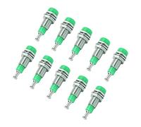 Taidda Ensemble de 10 Bornes de Liaison à Montage sur Panneau de Prise Jack Femelle Banane Nickelées, Borne de Liaison à Prise Banane Haute Performance de 2 Mm pour équipement électronique, 30 V AC