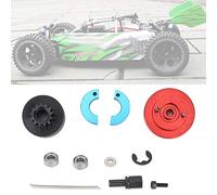 Taidda Ensemble d'embrayage de Vitesse Durable 13T pour Moteur Nitro 1/10 RC, Embrayage en Métal Fiable pour Les Amateurs de Voitures (Rouge)