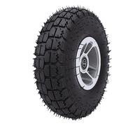 Taidda Ensemble Pneu et Roue Pneumatique, Chambre à Air Intérieure Anti-crevaison 4,10 3,50 4 avec Jante en Alliage D'aluminium, pour Chariot de Brouette de Diable