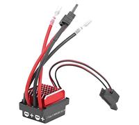 Taidda ESC étanche 360A pour Voiture sur Chenilles RC - Frein de Traînée d'escalade Bidirectionnel - Calibrage Automatique de L'accélérateur - Convient à Les Modèles de Véhicules - Noir Rouge (#3)