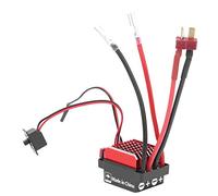 Taidda ESC étanche 360A pour Voiture sur Chenilles RC - Frein de Traînée d'escalade Bidirectionnel - Calibrage Automatique de L'accélérateur - Convient à Les Modèles de Véhicules - Noir Rouge (#1)