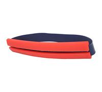 Taidda Guide de Cheveux pour le Cou, Modèle de Coupe de Cheveux Mains Libres pour le Rasage, Outil de Pochoir de décolleté pour Hommes et Femmes, Bandes en Silicone Rouge et Bleu pour la Coupe et le