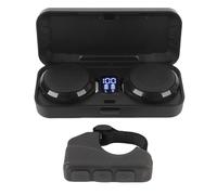 Taidda Haut-Parleur de Casque Bluetooth avec Télécommande, Casque de Moto sans Fil à Suppression Active du Bruit pour Voyager, Appels Téléphoniques Noir