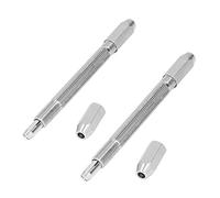 Taidda Hax Perceuse à Main Outil de Lissage Résistant à la Rouille pour Perles, Fabrication de Bijoux, pour Enrouler les Gens Laiton, Argent 2 X Perceuse à Main Hexagonale