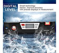 Taidda Inclinomètre à Boîte Biseautée de Rapporteur D'angle Numérique pour la Construction du Bois, Outil de Capteur Intelligent pour les Charpentiers et les Constructeurs, Plastique D'ingénierie