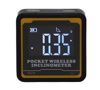 Taidda Inclinomètre Numérique, Précision de 0,2 °, Conception à 4 Côtés, écran rétroéclairé VA avec Transmission Base Magnétique, pour Scie Tubes Construction en Bois