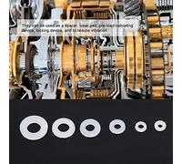 Taidda Kit D'assortiment de Joints de Rondelles Plates en Nylon avec Boîte, Ensemble de Rondelles Unies de Haute qualité pour éviter Les Fuites, Répartition de la Charge, pour Les Amateurs et Les