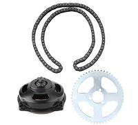 Taidda Kit de Chaîne T8F de Haute qualité, Boîte de Vitesses 6T et Pignon Arrière adapté pour Mini Moto, Alliage D'aluminium Durable pour les Amateurs de Vélo