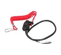 Taidda Kit D'interrupteur D'arrêt pour Moteur Hors-bord de Bateau à Clipser, Cordon de sécurité D'urgence Fiable pour Remorques, Scooters, Matériau ABS