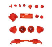 Taidda Kits de Modules de Boutons Complets, Ensemble de Déclencheurs Durables pour Manette de Jeu Série X S, 16 Boutons de Remplacement pour Personnaliser L'expérience de Jeu (Rouge transparent)