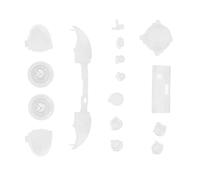 Taidda Kits de Modules de Boutons Complets, Ensemble de Déclencheurs Durables pour Manette de Jeu Série X S, 16 Boutons de Remplacement pour Personnaliser L'expérience de Jeu (Blanc transparent)